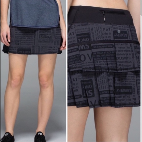 RARE lululemon Pace Setter Skirt manifesto 10 - Picture 2 of 8